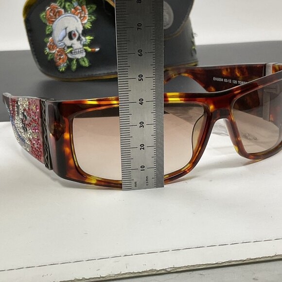 Ed Hardy EHS 004 63-12 120 Tortoise - Sunglasses w/ Case main image 16